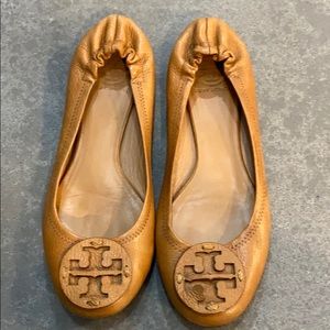 Tory Burch Minnie flats brown size 9